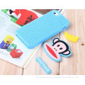 Cute Monkey Iphone 5s Protective Cases Silicone Pink / Sky Blue Color